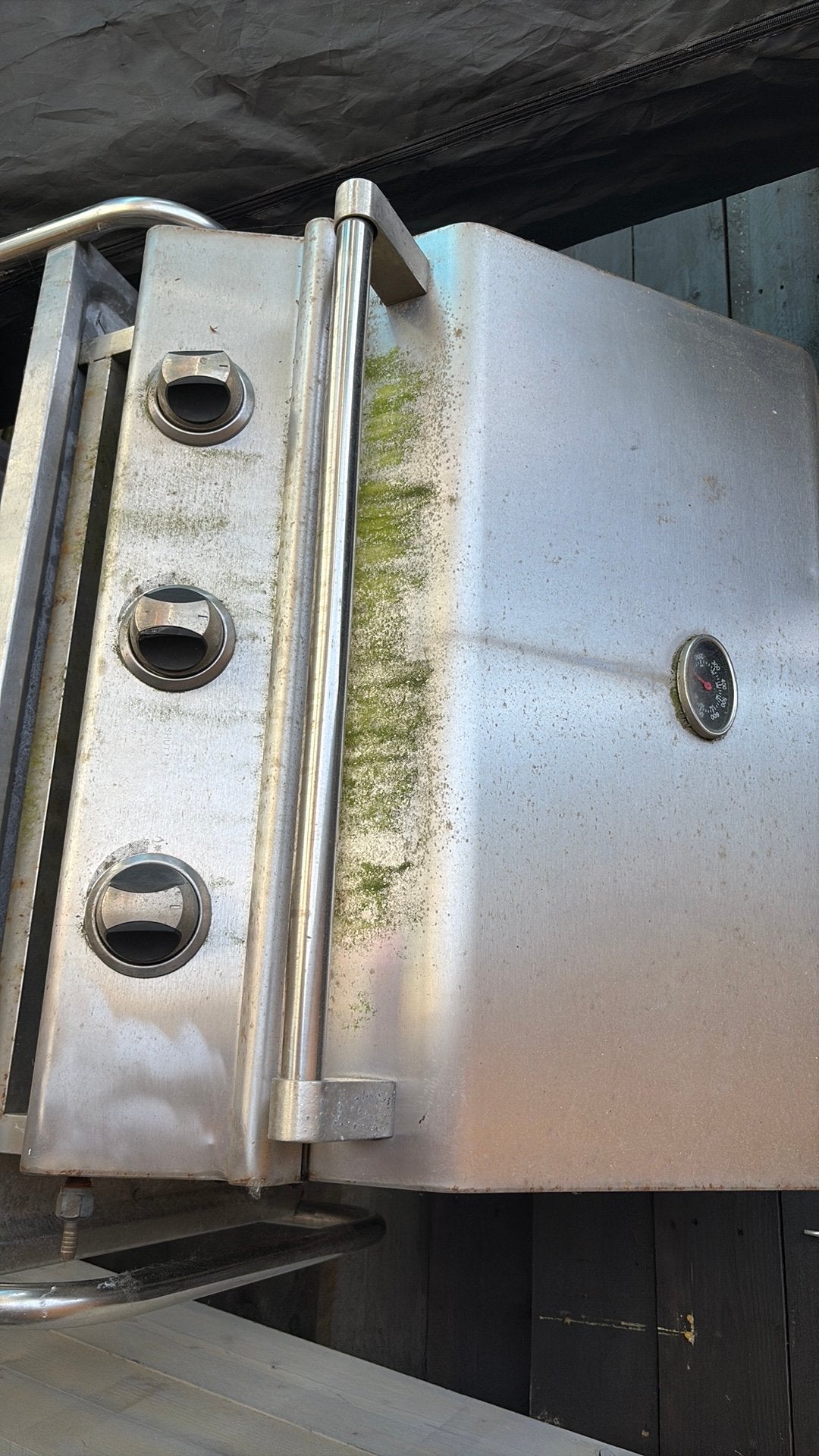 Grote inox BBQ GAS, Ophalen, Zo goed als nieuw