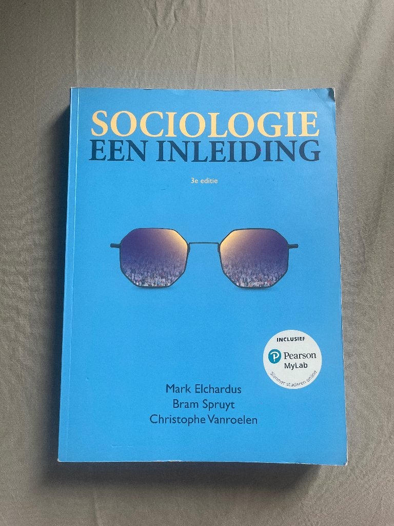 Sociologie een inleiding 3e editie, Enlèvement, Utilisé, Enseignement supérieur, Mark Elchardus; Christophe Vanroelen; Bram Spruyt