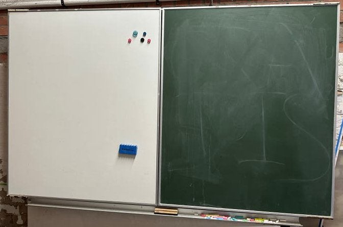 krijtbord/whiteboard, Divers, Tableaux noirs, Enlèvement, Utilisé, Tableau noir