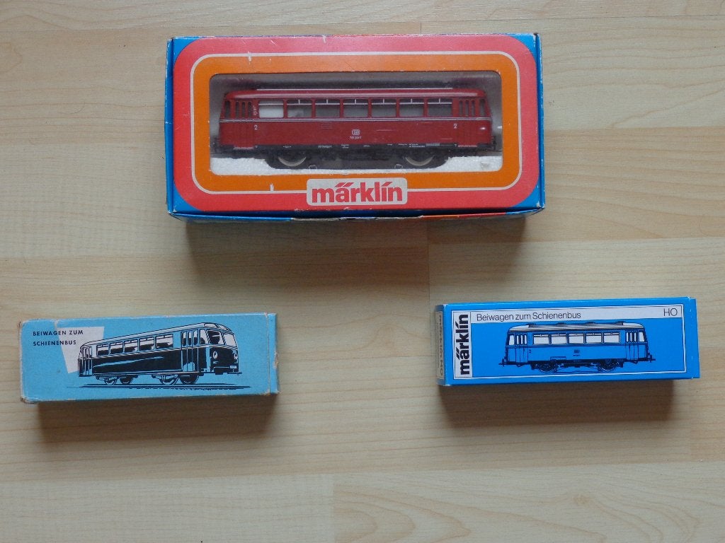Marklin ho DB Automotrice 3016 et 2 Voitures 4018., Hobby & Loisirs créatifs, Trains miniatures | HO, Utilisé, Set de Trains, Märklin