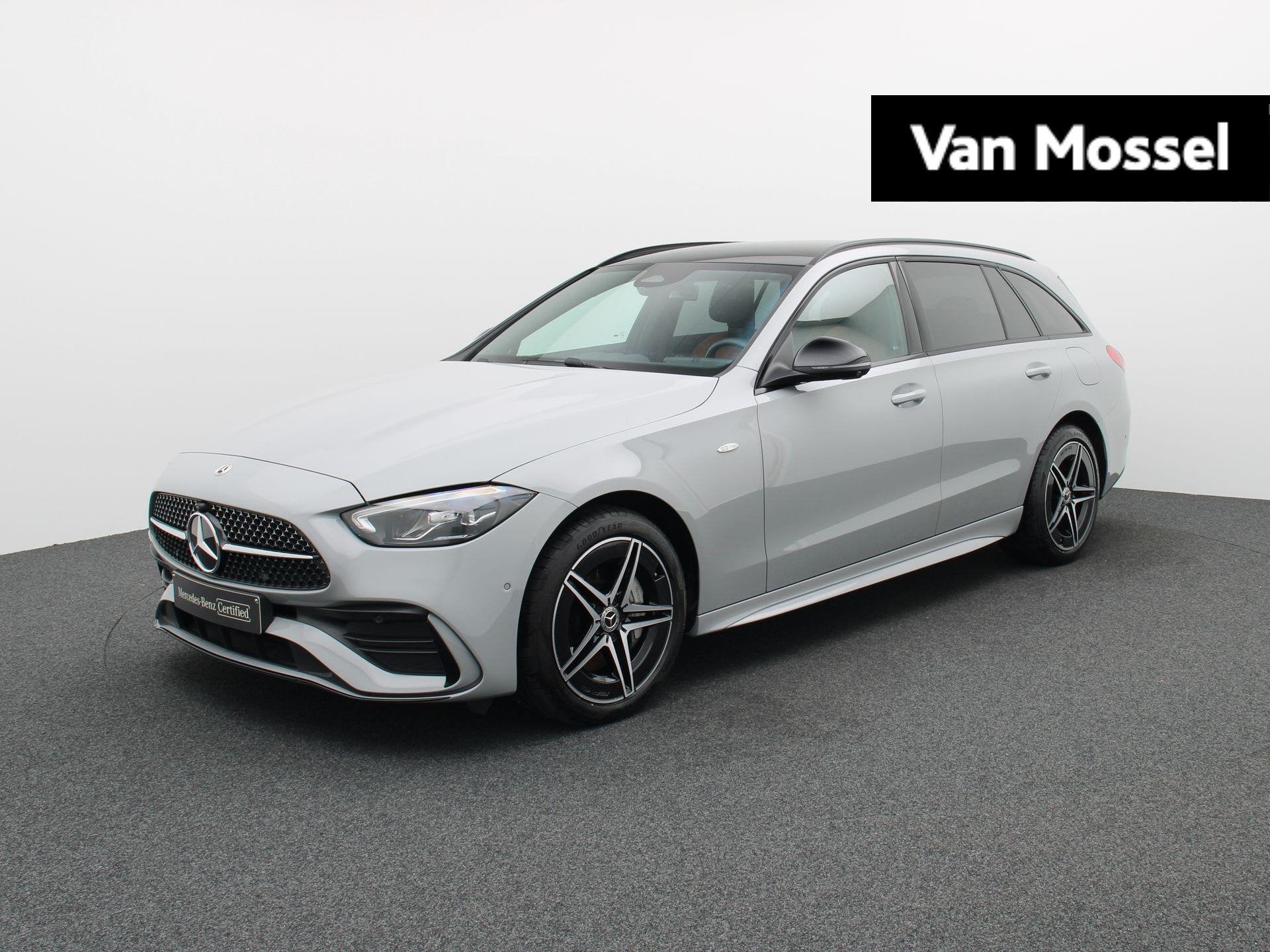 Mercedes-Benz C 300 e AMG Line Estate + LEDER TWO TONE + PAN, Auto's, Automaat, Dealer onderhouden, 4 cilinders, 5 deurs