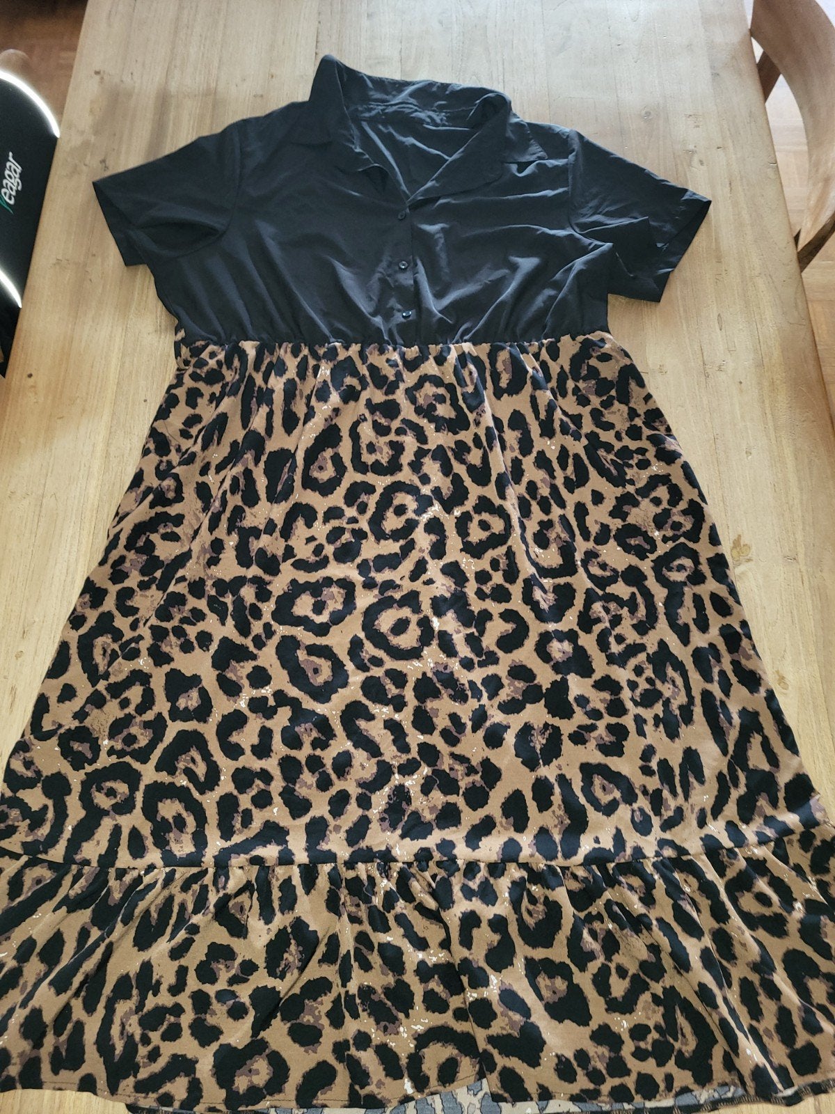 Lang kleed 3xl, Verzenden, Gedragen, Bruin, Jurk