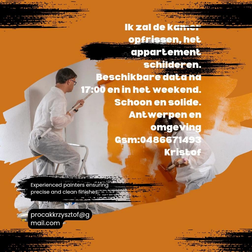 Schilderwerken & All-round Klusjesman –Antwerpen – Avonden