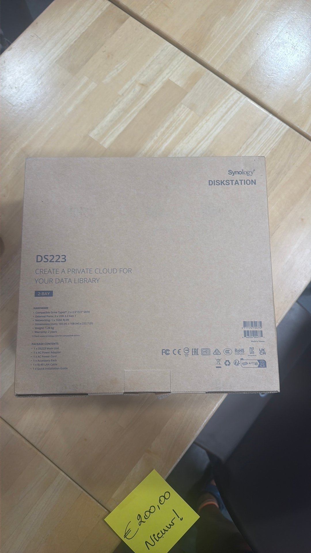 Cooud prive DS223, Ophalen, Nieuw