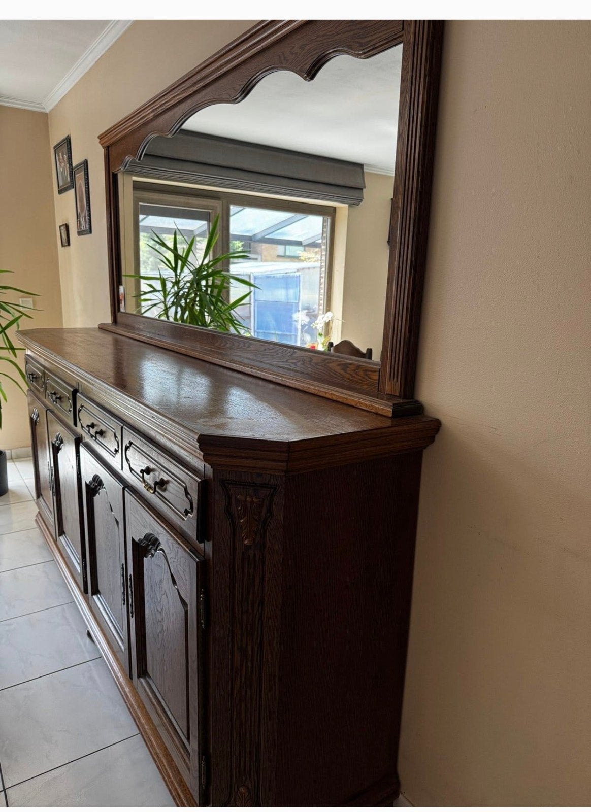 Dressoir MET spiegel, Huis en Inrichting, Ophalen, Gebruikt