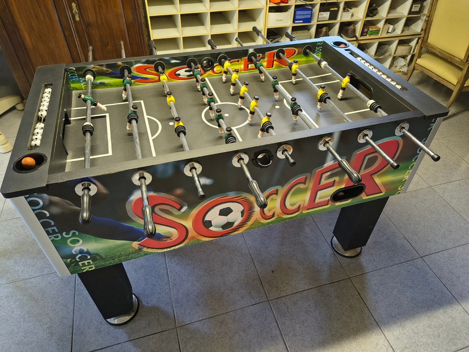 Voetbaltafel - kickertafel - Soccer, Ophalen, Zo goed als nieuw
