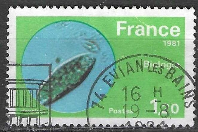 Frankrijk 1981 - Yvert 2127 - Ontdekkingen - Biologie (ST), Verzenden, Gestempeld