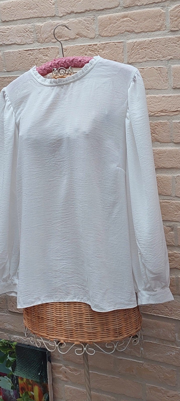 hemdbloes maat 40 primark, Kleding | Dames, Blouses en Tunieken, Maat 38/40 (M), Primark, Wit, Ophalen of Verzenden