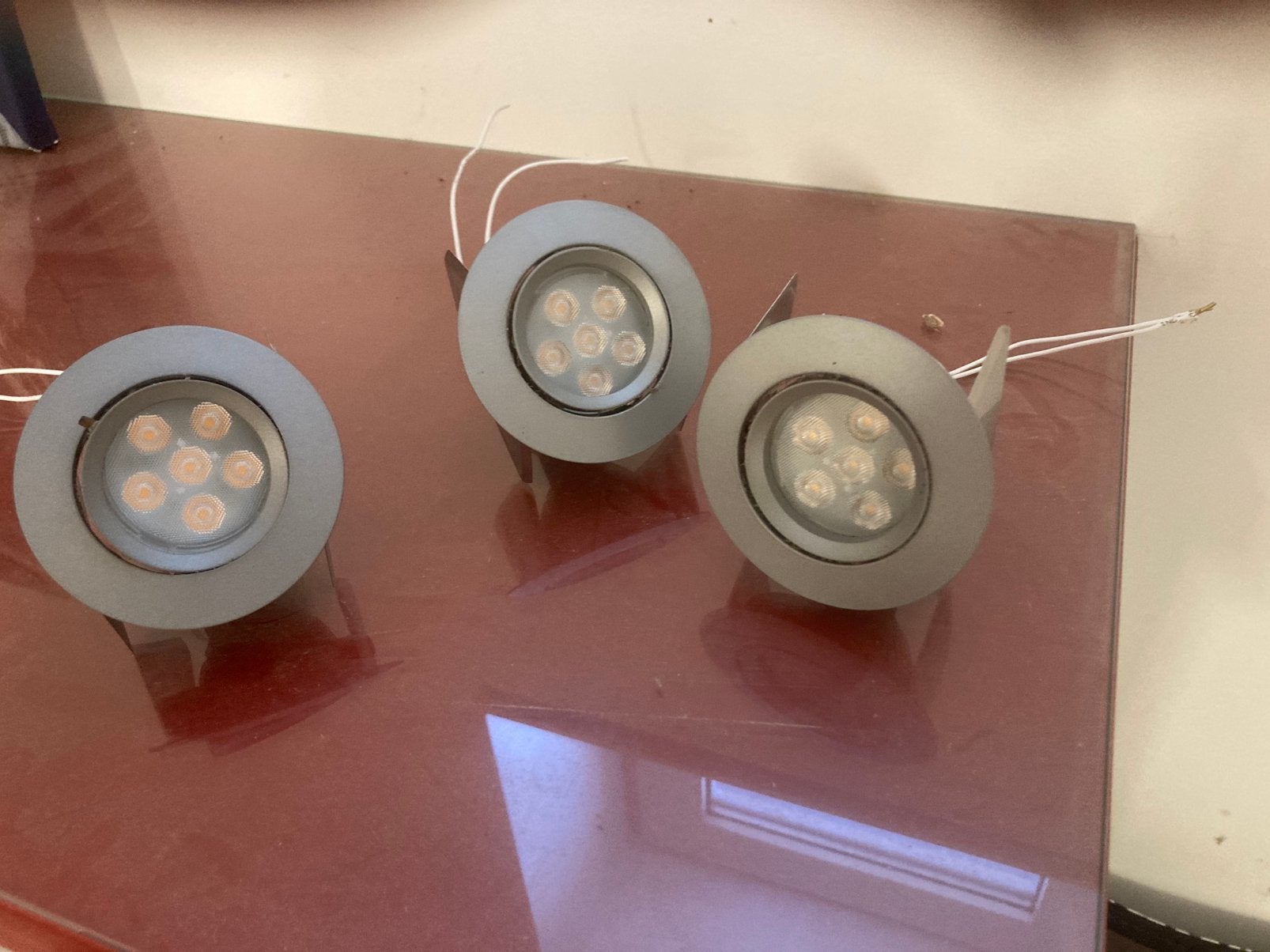 3 led spots, Ophalen, Zo goed als nieuw, LED