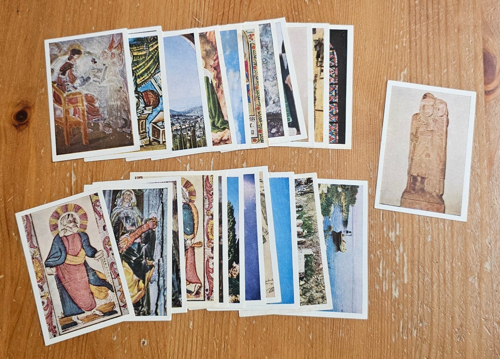Lot de 24 cartes de prière anciennes Chromos Chocolat Suchar, Enlèvement ou Envoi, Comme neuf, Plusieurs images