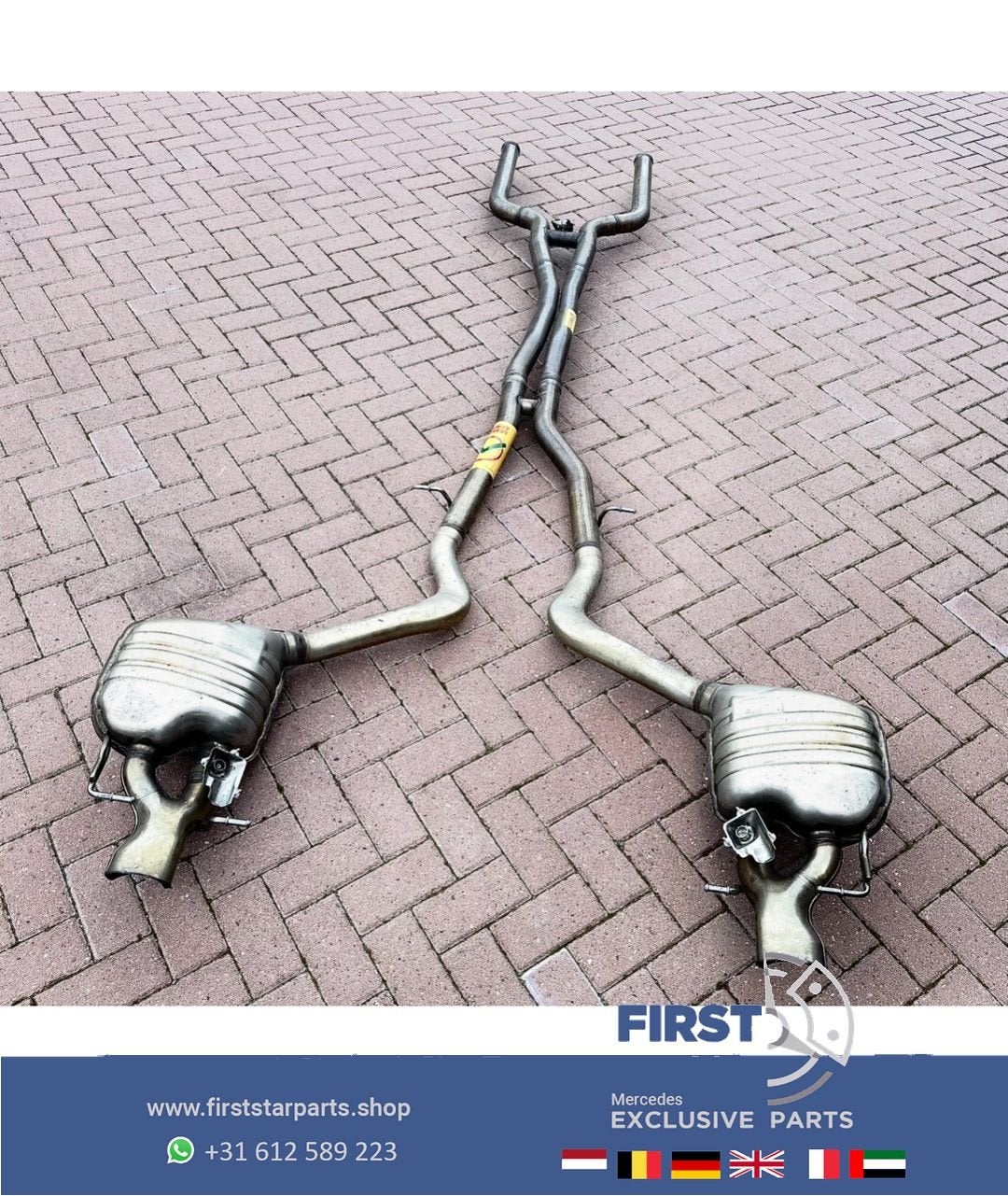 W290 AMG GT 4DEUR UITLAAT COMPLEET GT63 GT63S  A2904905400 M, Utilisé, -, -, Enlèvement ou Envoi