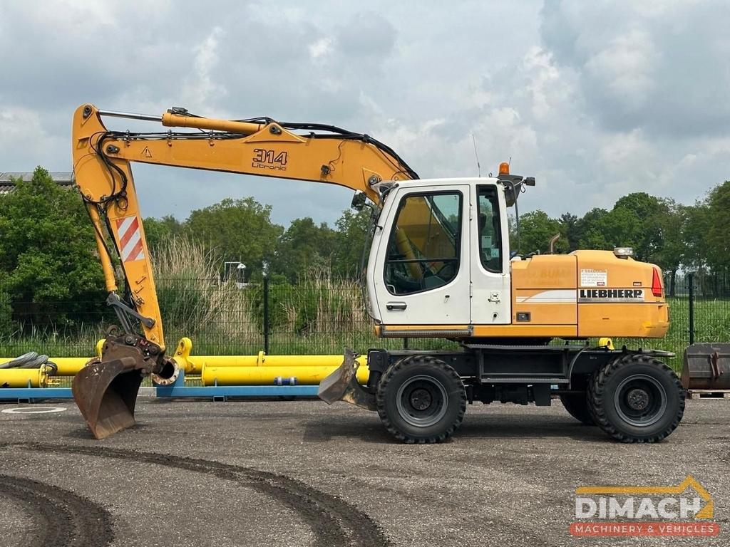 Liebherr A314 LITRONIC Mono giek - airco - 4x4 - nieuwe dubb, Graafmachine