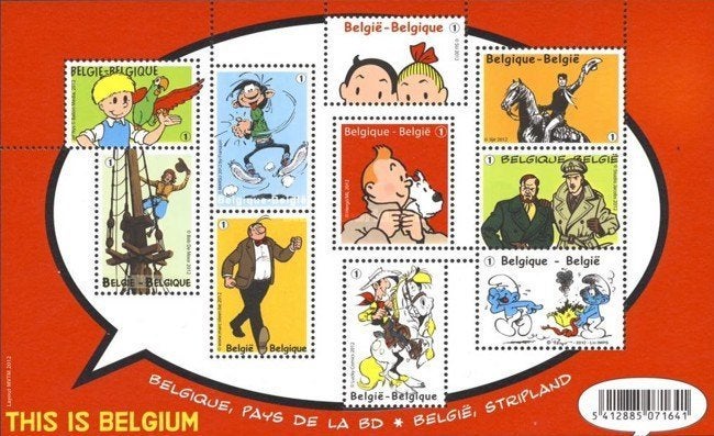Blok 201 This is Belgium Stripverhalen 2012 Postfris, Postzegels en Munten, Verzenden, Postfris, Postfris, Overig