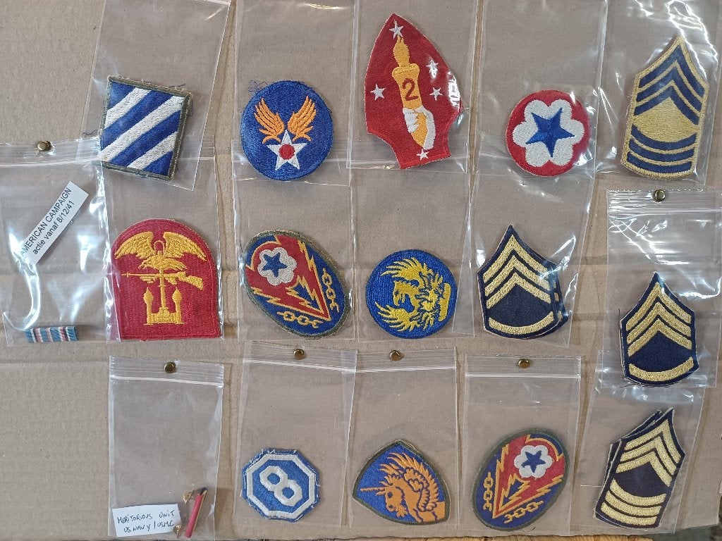 Différents insignes américains, Enlèvement ou Envoi, Armée de terre