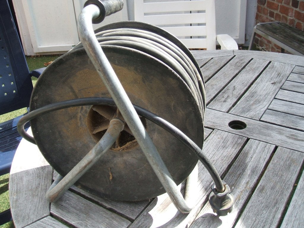 haspel electriciteit 50m, Ophalen, Gebruikt, Kabelhaspel