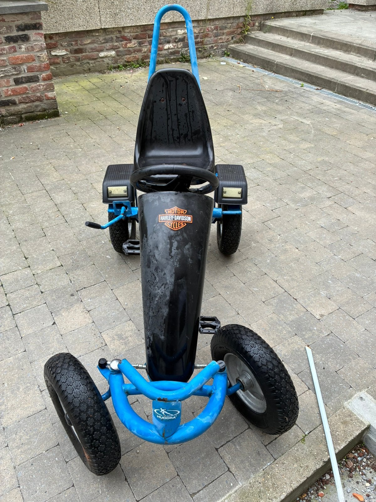 À VENDRE – KART À PÉDALES HUDORA HARLEY-DAVIDSON, Enlèvement, Comme neuf