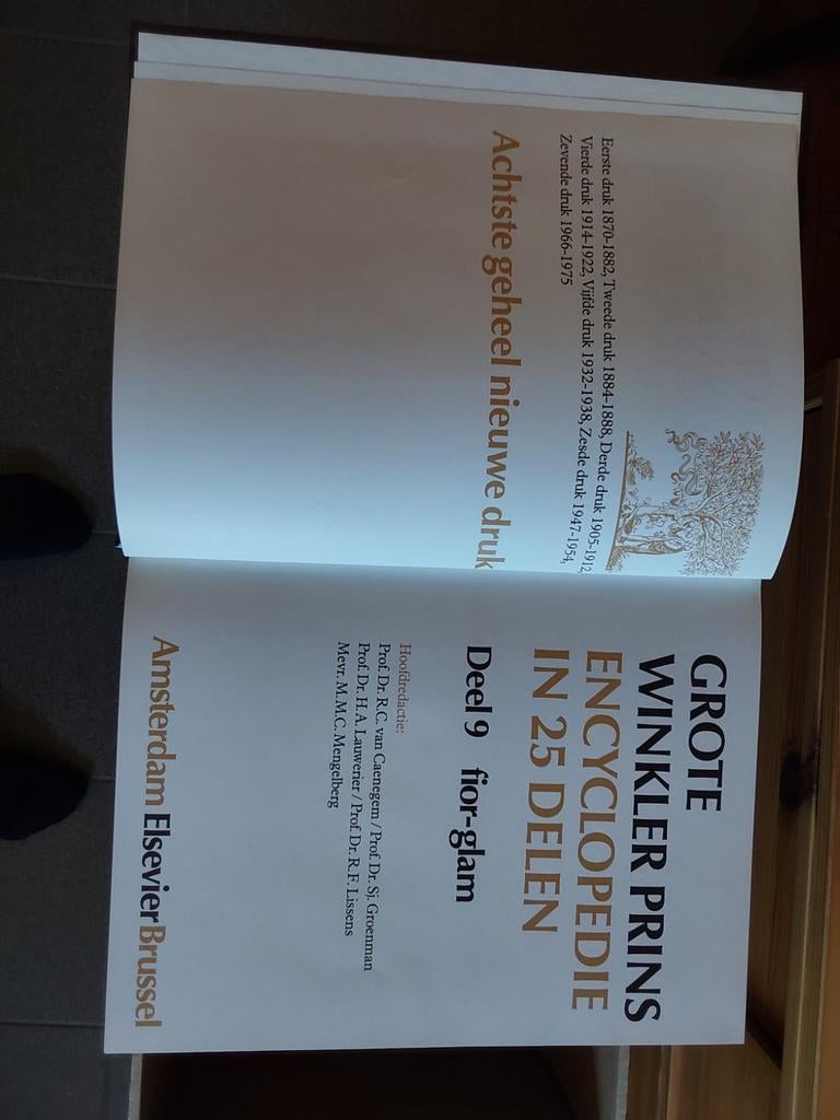 Grote winkler prins encyclopedie 8ste druk, Enlèvement