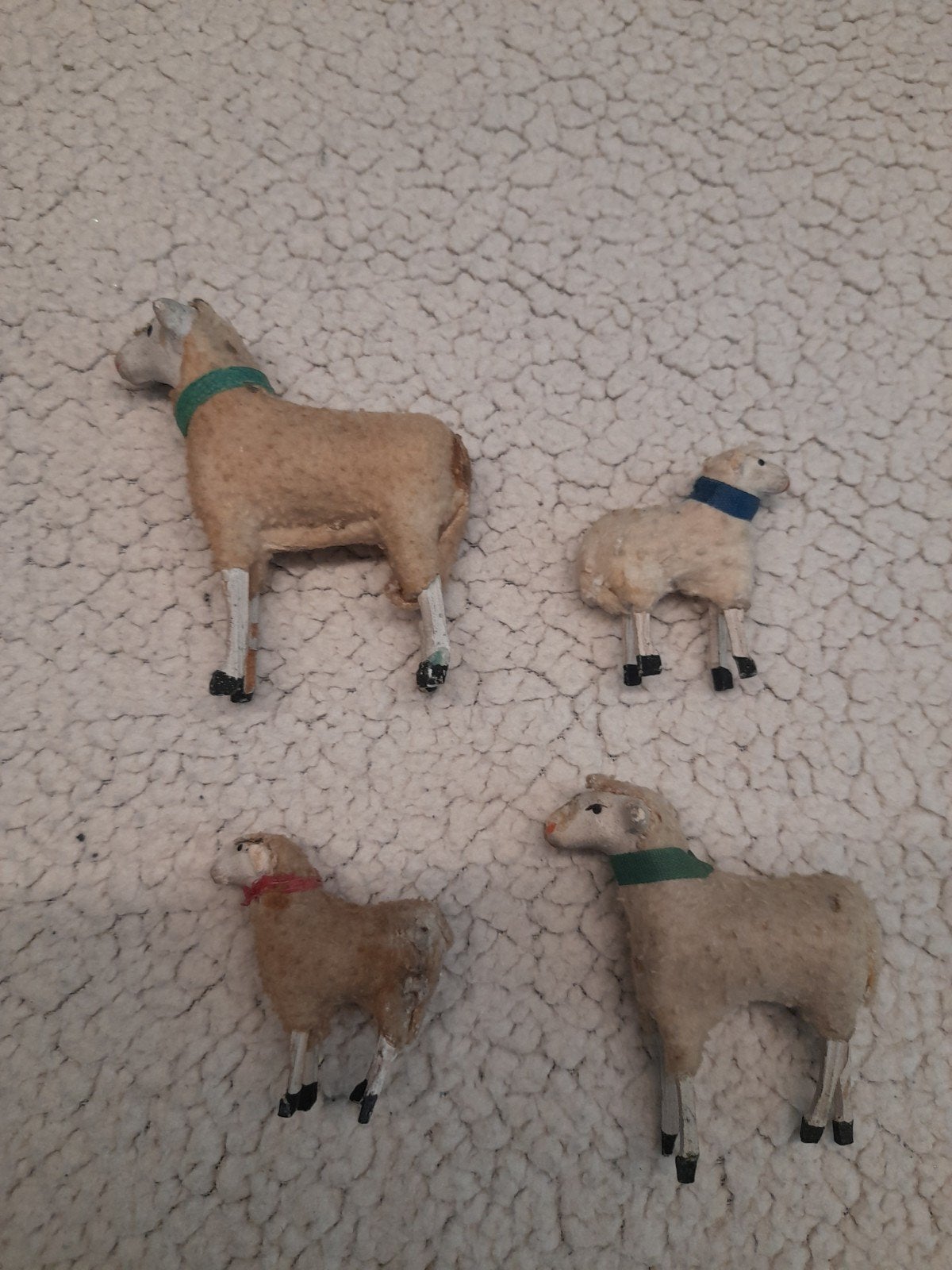 oude kerstversiering schaapjes Ertzgebergte, Diversen, Ophalen of Verzenden