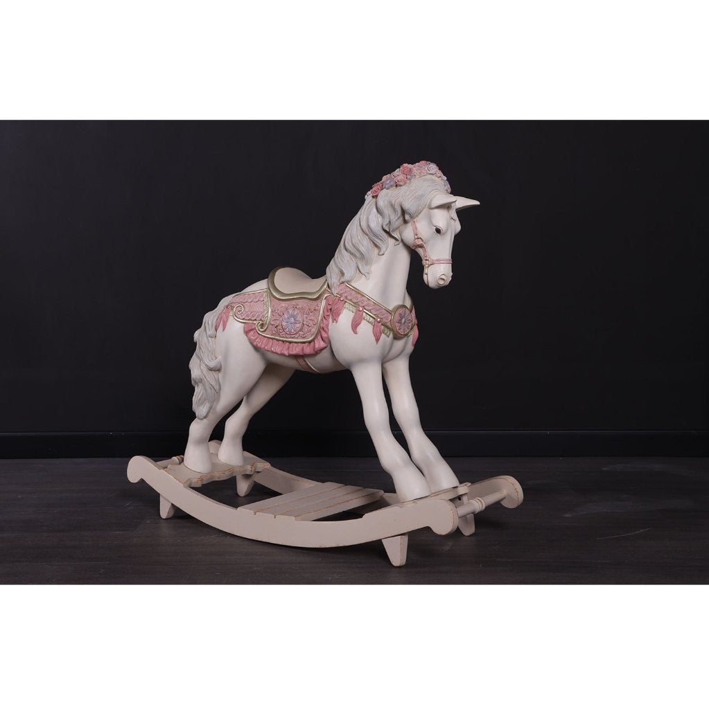 Cheval à bascule romantique — Cheval 92 x 79 x 36 cm, Enlèvement, Neuf