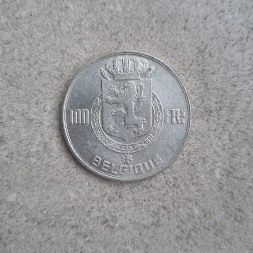 100 Belgische Frank, Postzegels en Munten, Ophalen of Verzenden, Losse munt