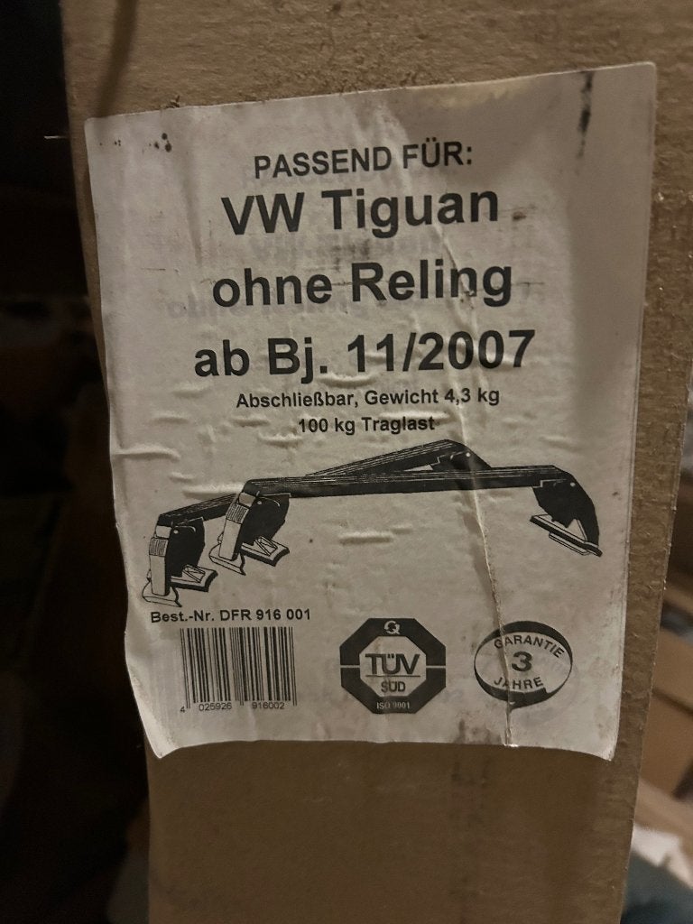 Barres de toit vw tiguan, Enlèvement, Neuf