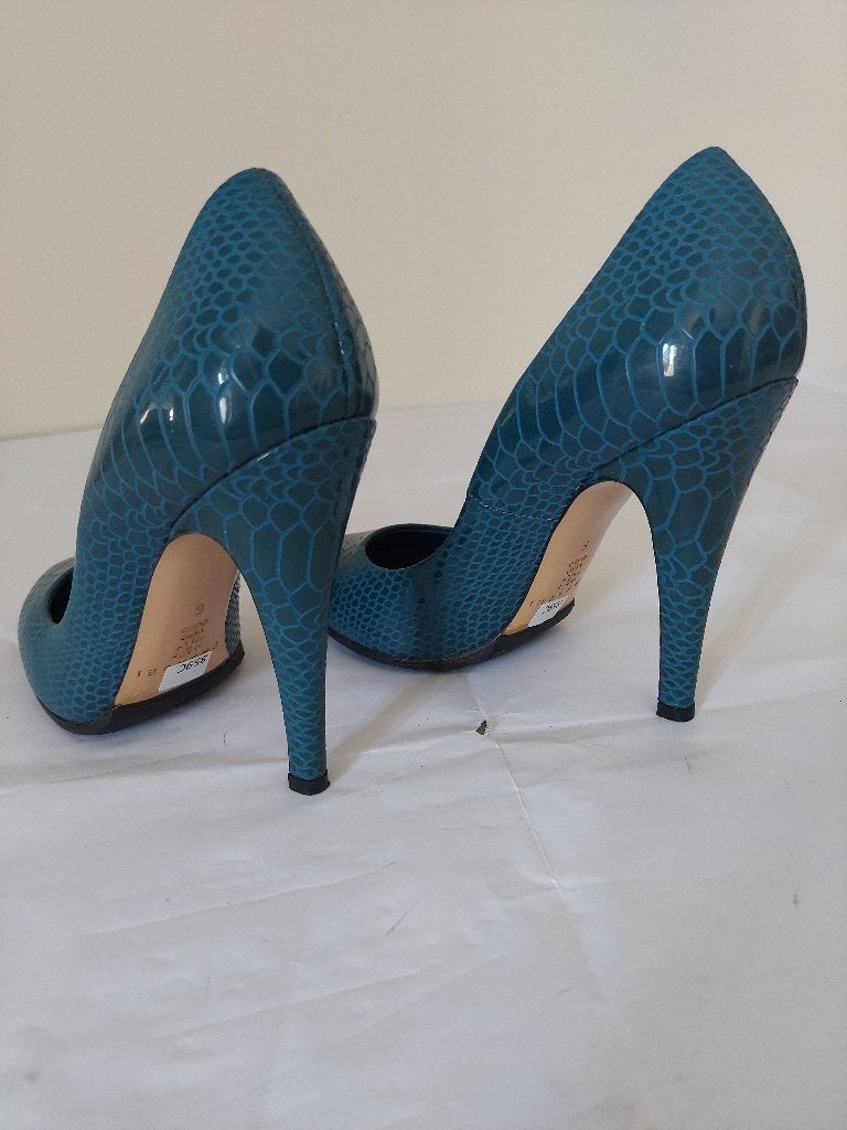 859C* Casadei - sexy escarpins bleus full cuir (36), Envoi, Porté, Bleu, Escarpins