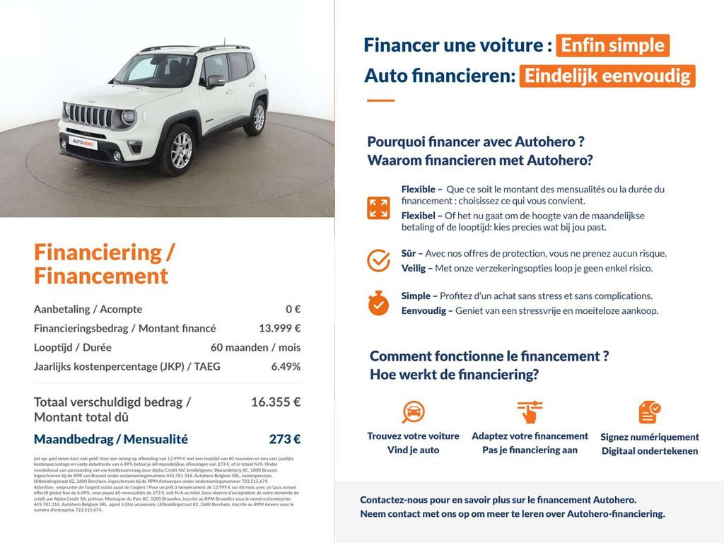 Jeep Renegade 1.0 TGDi Limited 4x2 (bj 2021), Auto's, Jeep, Voorwielaandrijving, https://public.car-pass.be/vhr/0da445c6-ba61-4d6a-aa78-28d7dde61ef9