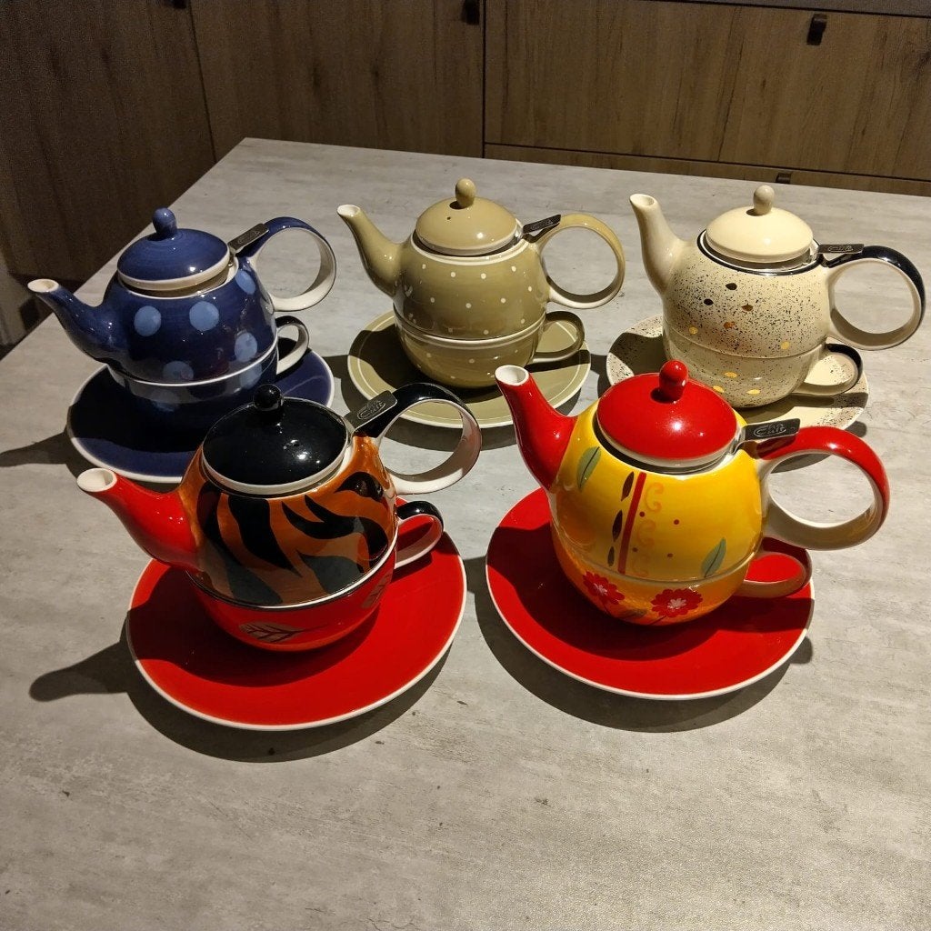 Cha cult tea for one set Theepot: €25 per set, Ophalen of Verzenden, Zo goed als nieuw, Aardewerk, Theepot