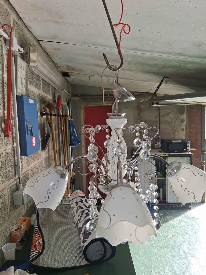 lustre, Enlèvement, Utilisé, Verre