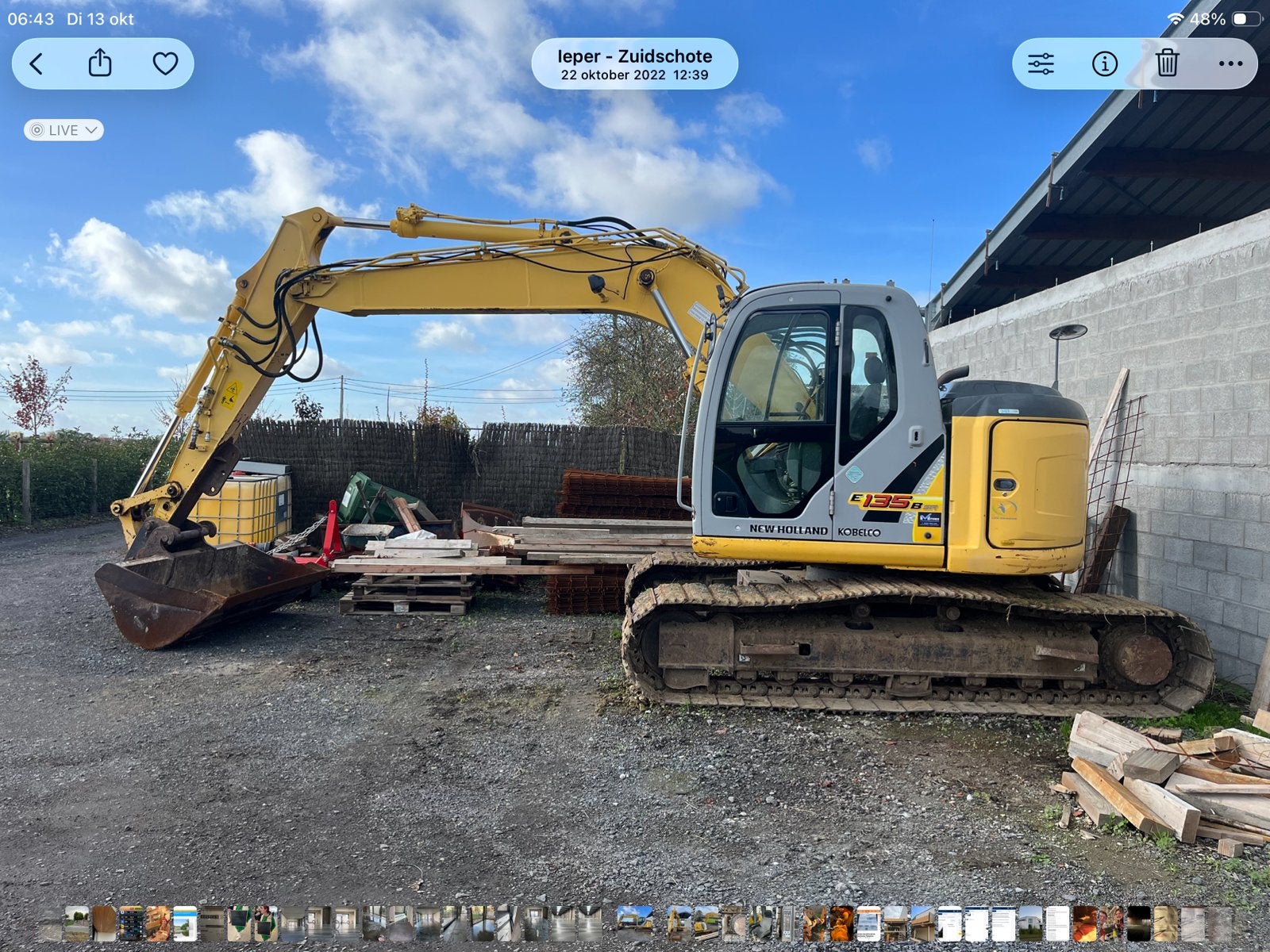 Excavatrice New Holland 15 tonnes, Enlèvement ou Envoi, Excavatrice