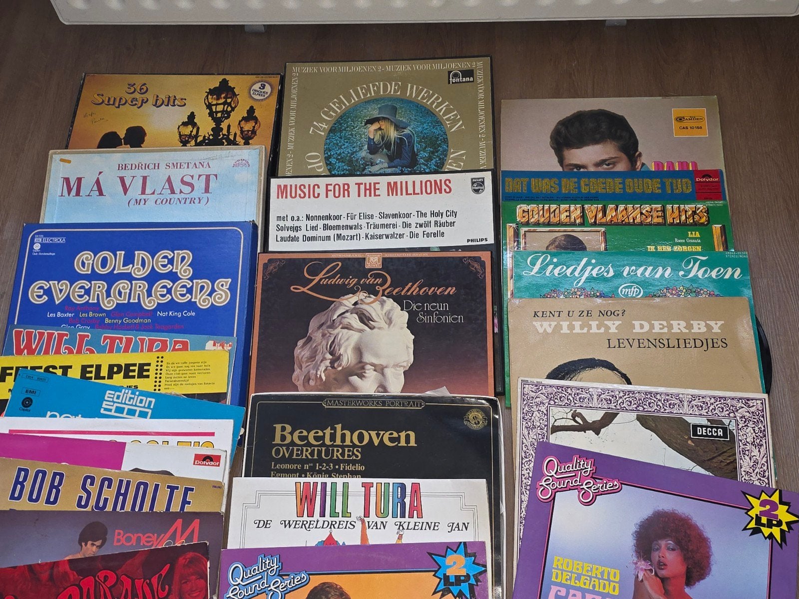 bananendoos lp's, Ophalen, LP
