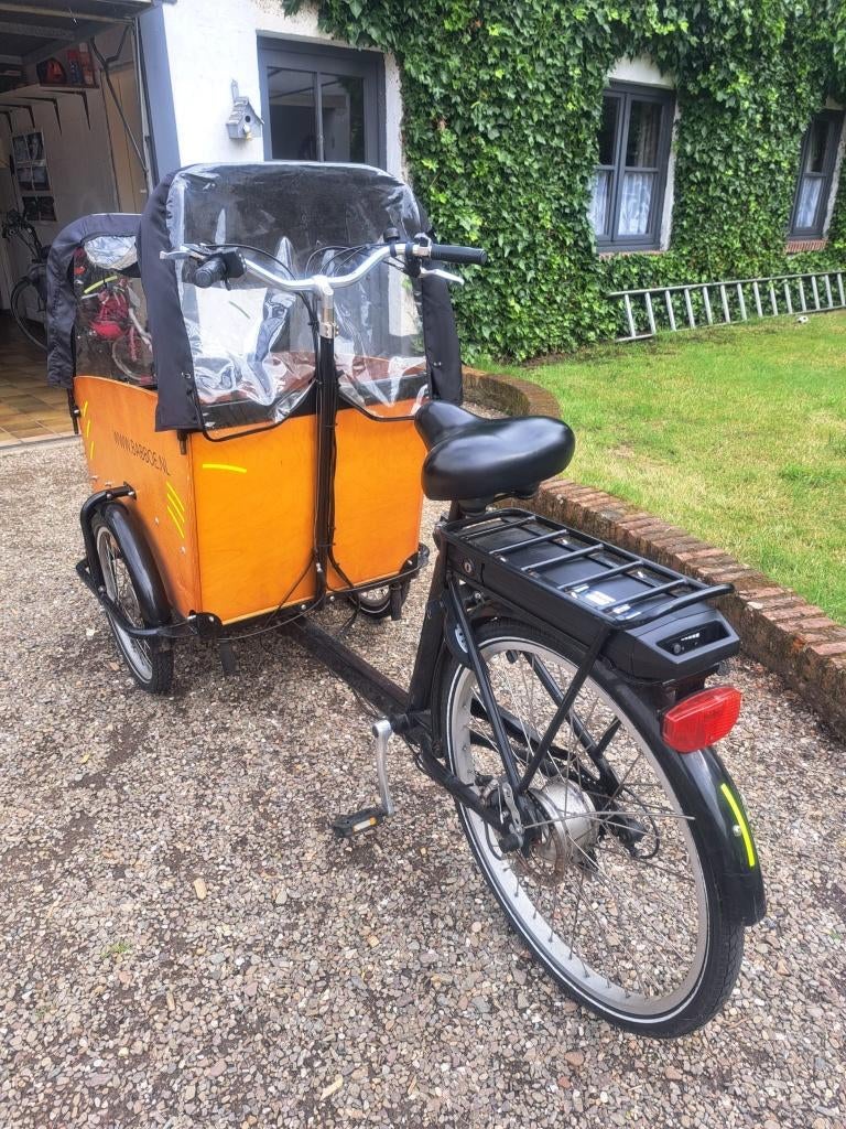 Elektrische bakfiets babboe, 4 kinderen of meer, Gebruikt, Huif, Ophalen
