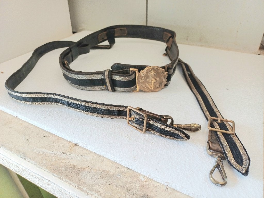 militaria GB ww1 objet de marine  officier  ( ceinturon), Collections, Enlèvement ou Envoi, Marine, Autres types