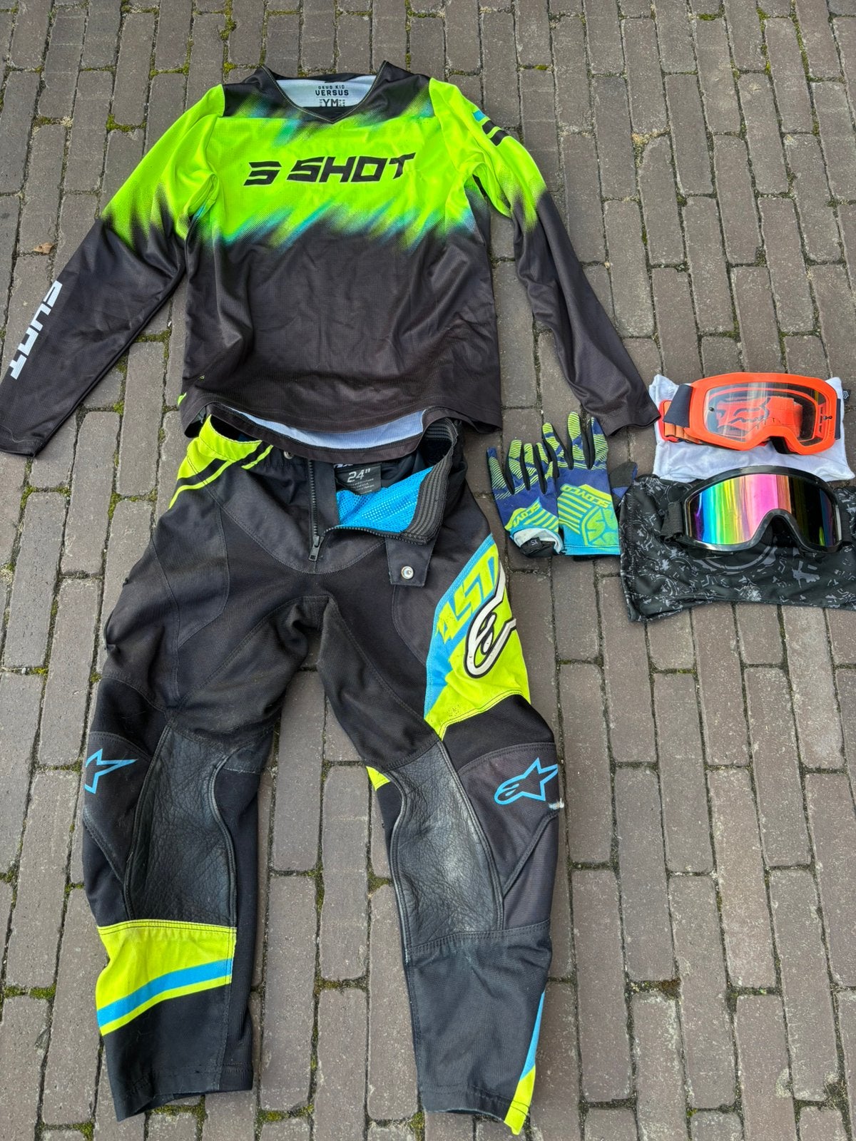 Cross kleding, Motoren, Ophalen, Kinderen, Handschoenen