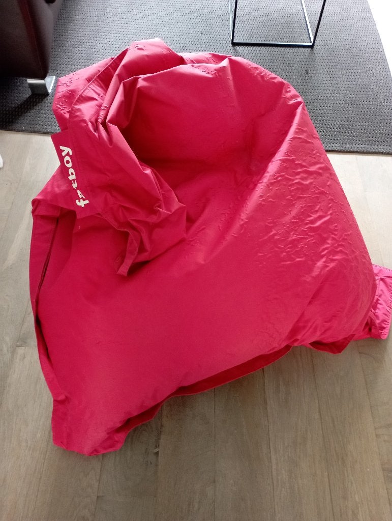 Zitzak Fatboy, Maison & Meubles, Enlèvement, Utilisé, Rouge, Pouf