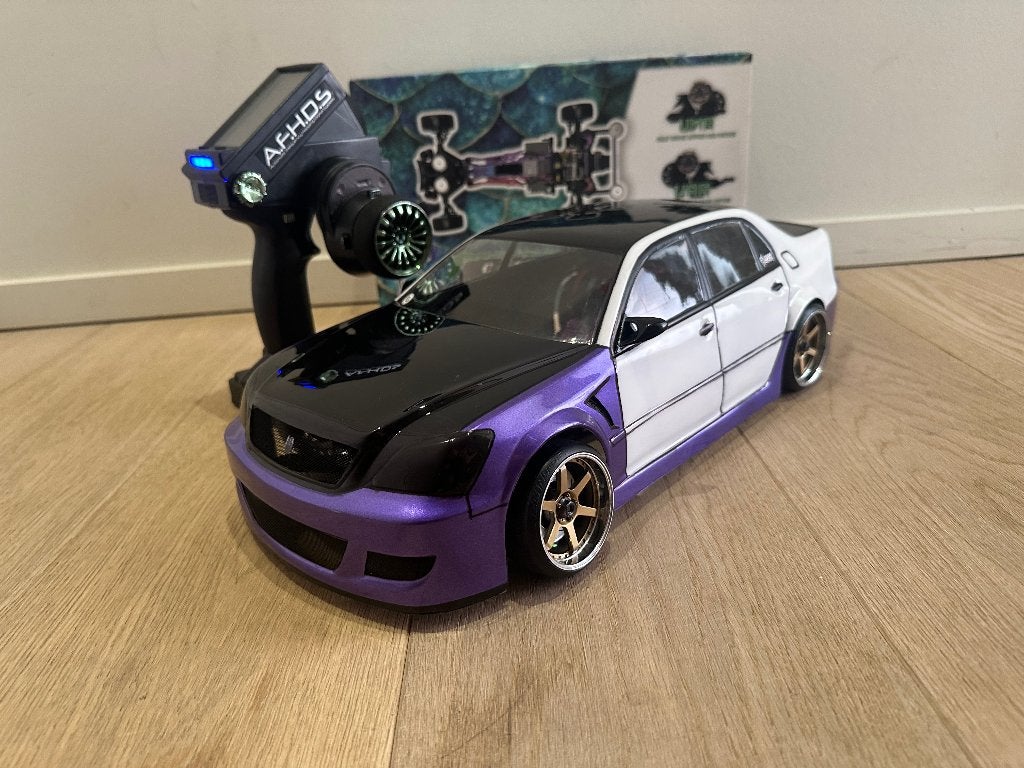 Rc drift / Sakura D5 Carbon Groen, Zo goed als nieuw, Schaal 1:10, RTR (Ready to Run), Ophalen