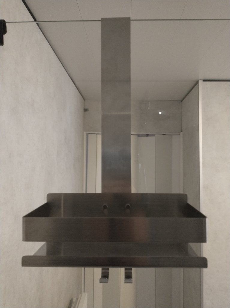 RVS hangend doucherek, Ophalen, Nieuw, Zilver, Douche-accessoire
