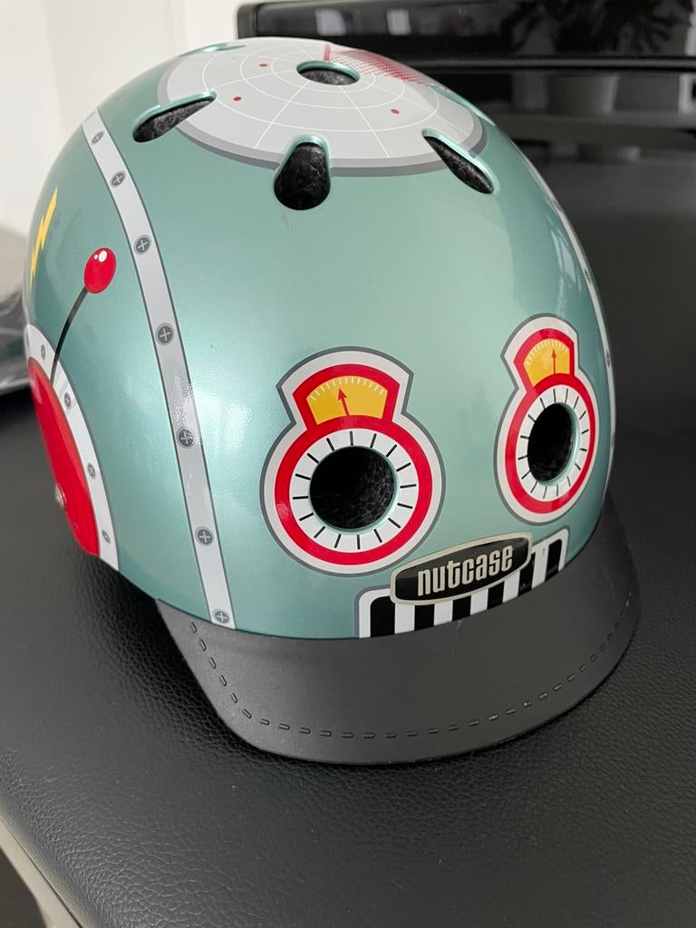 Casque Nutcase Littly Nutty Tin Robot MIPS - XS - Fietshelm, Fietsen en Brommers, Ophalen of Verzenden, Zo goed als nieuw, XS