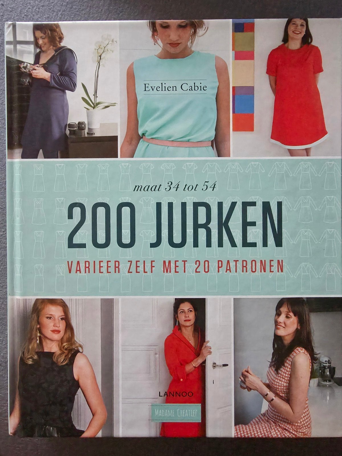 200 jurken van Evelien Cabie, Boeken, Ophalen of Verzenden, Nieuw, Mode algemeen, Evelien Cabie