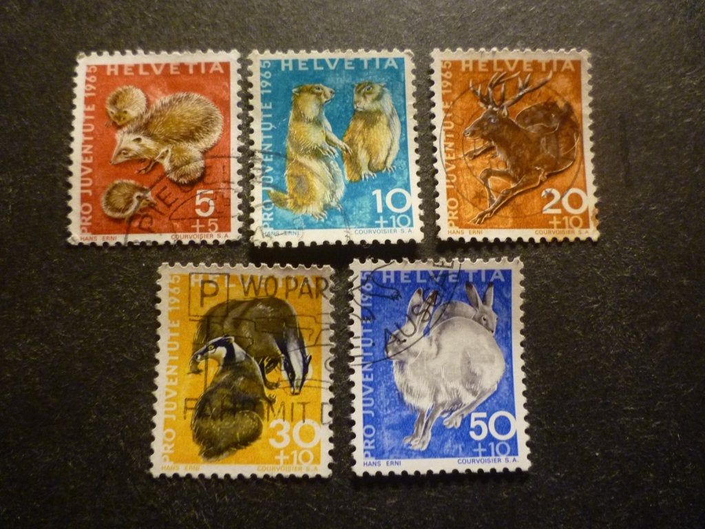 Zwitserland/Suisse 1965 Mi 826/830(o) Gestempeld/Oblitéré, Verzenden, Gestempeld