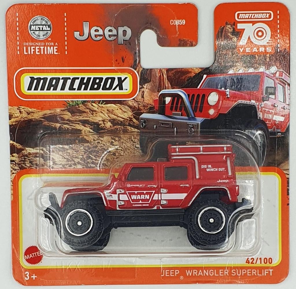 Matchbox - Jeep Wrangler Superlift - HLD28 - 1:64, 333 Continental Boulevard, El Segundo, CA 90245, United States, Verzenden, Nieuw