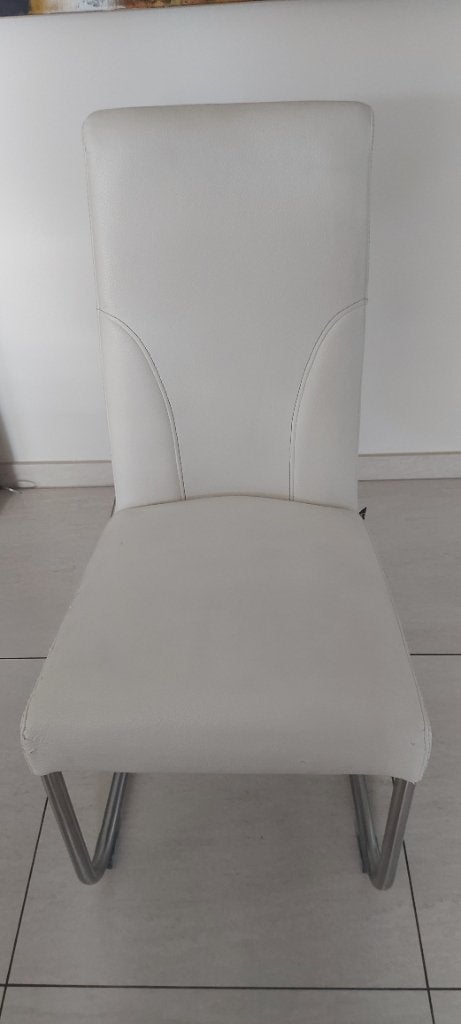Eetkamerstoelen, Huis en Inrichting, Ophalen, Modern design, Gebruikt, Wit