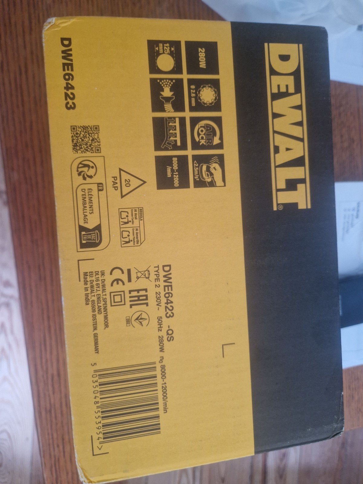 DeWalt DWE6423 Excentrische Schuurmachine – Nieuw, Bricolage & Construction, Outillage | Ponceuses, Enlèvement, Neuf, Moins de 600 watts