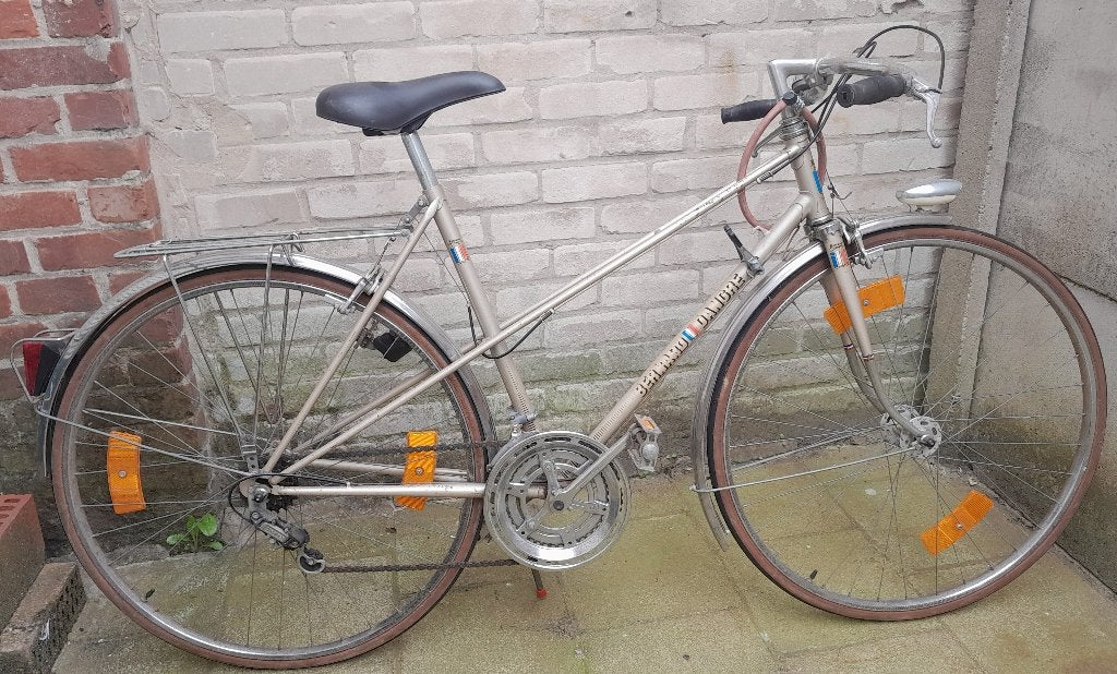 retro dames fiets, Vélos & Vélomoteurs, Vélos | Ancêtres & Oldtimers, Overige merken, 51 à 55 cm, Frein sur jante, Enlèvement