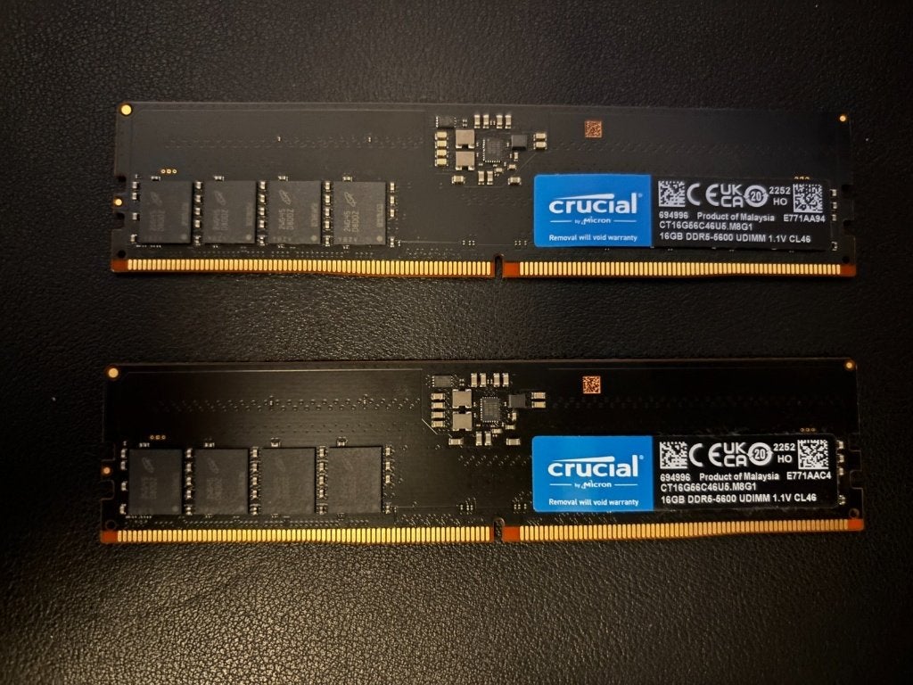 Crucial 32GB (kit van 2x16GB) DDR5-5600-geheugen, Computers en Software, Ophalen of Verzenden, Zo goed als nieuw, Desktop, DDR5