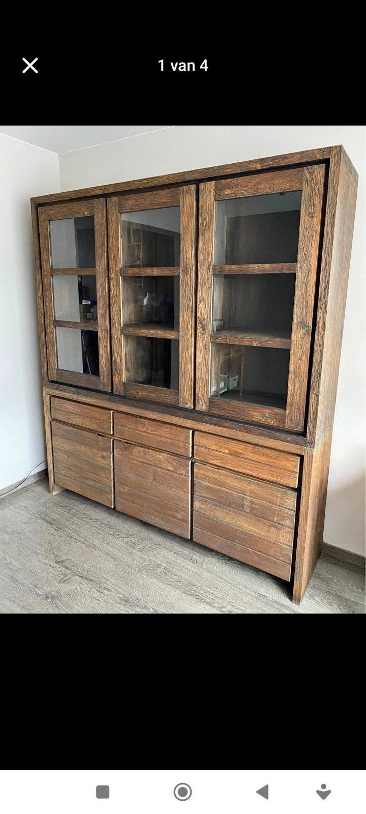 vitrinekast, Huis en Inrichting, Kasten | Buffetkasten, Ophalen