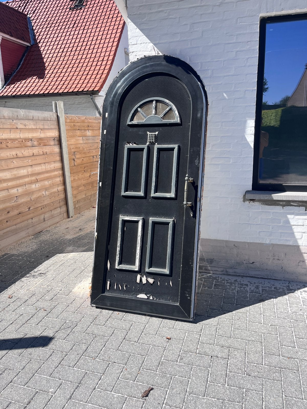 Voordeur, Ophalen, Kunststof, Gebruikt, 80 tot 100 cm