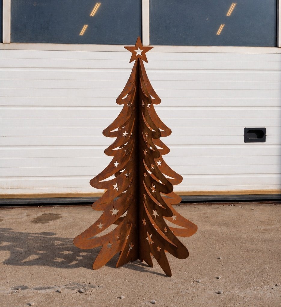 Sapin de Noël unique en acier corten - 90 cm, Divers, Enlèvement, Neuf