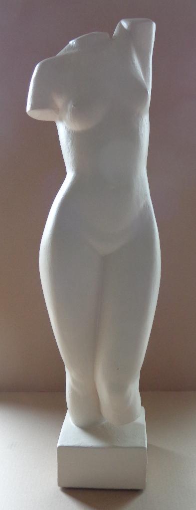 GUSTAAF VAN DEN MEERSCHE / VROUWELIJK TORSO / SCULPTUUR, Antiquités & Art, Statue, Gips, Enlèvement, Europe