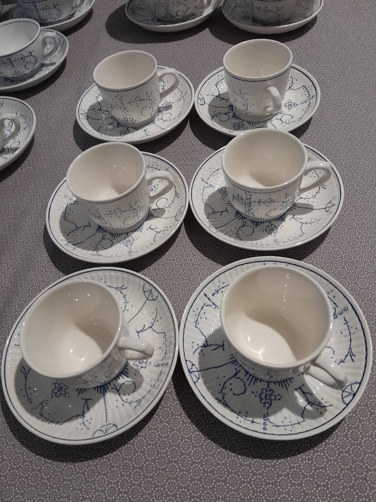 Boch Copenhague 6 Tasses hautes TBE, Enlèvement ou Envoi